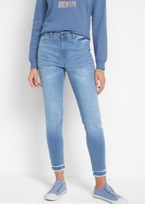 Jeans cropped elasticizzati e ultra morbidi, Blu, Taglia 42, bonprix