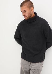Maglione a collo alto con cotone loose fit, Grigio, Taglia 56/58 (XL), bonprix