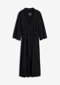 Vestaglia in jersey di cotone morbido, Nero, Taglia 50/52 (L), bonprix