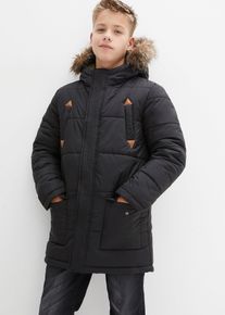 Giacca tecnica invernale con cappuccio - Nero - Taglia 128/134 - bonprix