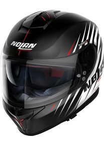 Nolan N80-8 Kosmos N-Com, integraalhelm , kleur: Mat Zwart/Wit , maat: M
