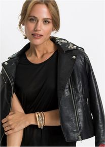 bonprix Mujer, Pulsera cruzada, beige, 0
