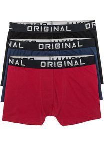 Bokserki (3 pary), czerwony, 9 (3XL), bonprix