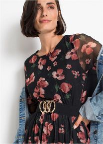 bonprix Mujer, Cinturón elástico, negro, 105