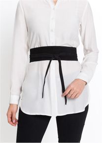 bonprix Mujer, Cinturón de cuero, negro, 95