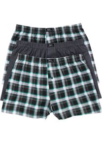 bonprix Luźniejsze bokserki z dżerseju (3 pary), czarny, 9 (3XL)