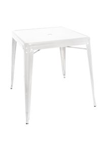Bolero Bistro quadratischer Stahltisch weiß 668 mm