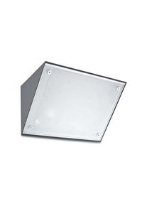 Curie Glass - Applique murale d'extérieur à 1 ampoule gris urbain IP65, E27 - LEDS-C4