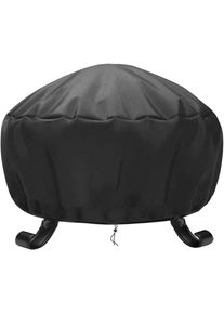 Cyslmuk - Rond Housse de Protection ø 85 x 40 cm ImperméAble,Housse brasero RéSistant aux UV,RéSistant à la DéChirure, Tissu Oxford Housse pour Foyer