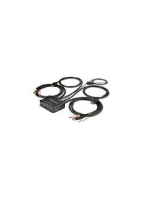 StarTech.com Kabel KVM-switch, 3840 x 2160, HDMI-kontakt / 2 stk. USB-A-kontakt / 2x 3,5 mm stereokontakt - 2x HDMI-kontakt / 2x USB-A kontakt / 4x 