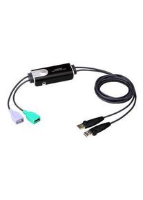 Aten Kabel KVM-switch, 2 stk. USB-A-kontakt - 2x USB-A kontakt - CS62KM-AT