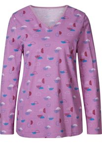 w&auml;schepur Damer Pyjamas med grafiskt tryck orkid&eacute;-ecru-med tryck Gr&ouml;&szlig;e 48/50