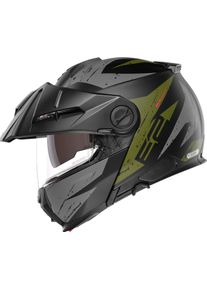 Schuberth E2 Explorer, kask z klapką , kolor: Matowy Czarny/Szary/Biały , rozmiar: XL (60/61)