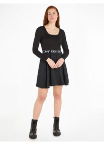 Calvin Klein Jeans Blusenkleid »LOGO ELASTIC LS DRESS«