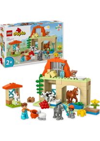 Lego® Konstruktionsspielsteine »Tierpflege auf dem Bauernhof (10416), Lego DUPLO Town«, (74 St.), Made in Europe