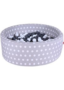 KNORRTOYS® Bällebad »Soft, Grey White Dots«, mit 300 Bällen Grey/creme; Made in Europe