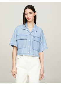 Tommy Jeans Klassische Bluse »TJW CHAMBRAY BLOUSE«, mit Tommy Jeans Logo