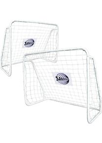 SANDORA Fußballtor »Sandora«, (Set, 2 St.), 124x96x61cm mit weißem Netz