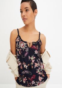 Top met print - blauw - maat 48/50 (XL) - bonprix
