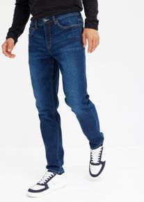 Regular fit stretch jeans tapered - blauw - maat 56 - met katoen - bonprix