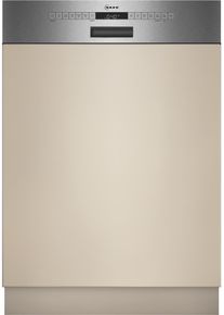 Neff S145ECS00E N 50 Teilintegrierter Geschirrspüler, 60 cm breit, 14 Maßgedecke, Open Dry, AquaStop, Home Connect, edelstahl