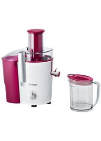Bosch MES25C0 Entsafter VitaJuice 2, 700 W, Edelstahl-Microsieb, 2 Schaltstufen, weiß/ wild berry