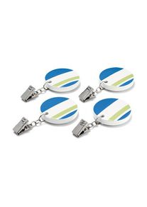 4 Tischdeckenhalter Tchibo - Silber - Edelstahl