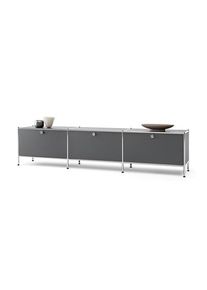 Tchibo - Lowboard Metall »Cn3« mit 3 Klappenfächern - 228x40x51,5cm - chrom - Stahl / Aluminium / Kunststoff