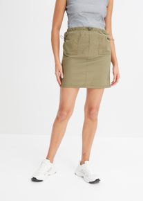 Cargorock mit aufgesetzten Taschen, grün, Größe 46, mit Baumwolle, bonprix