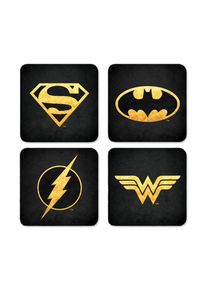 Set di 4 sottobicchieri DC COMICS Logos