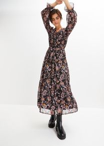 Maxikleid, schwarz, Größe 36, bonprix