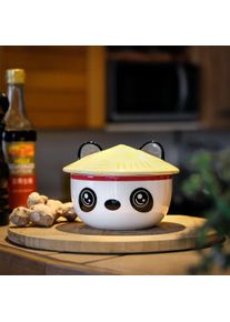 Bol Kawaii Panda avec couvercle pour les fans d'Anime