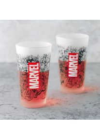 MARVEL - Set di bicchieri a fumetti da 2 pezzi