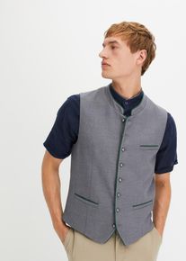 Trachtenweste in Wolloptik Regular Fit, grau, Größe 64, bonprix