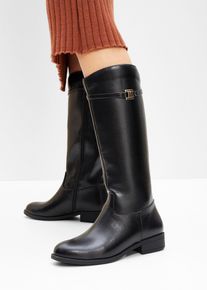 Stiefel, schwarz, Größe 39, Vegan, bonprix