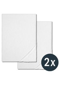 Sleezzz Vital waterproof molleton fitted sheet with antibacterial silver finish 100 x 200 cm double pack