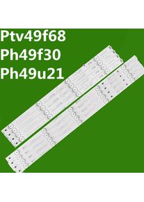 8PCS LED Strip For CRH-Z49E300030300904657REV1.1 JL.D49091330-002ES-M-1 LB-C490F16-E11-L-G01-JF1 49E6000C 49E3000B 49J1200