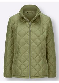 Dames Gewatteerde jas met sandwichstiksel en wattering in rietgroen ,maat 36, WITT, 100% Polyester. Wattering: 100% Polyester