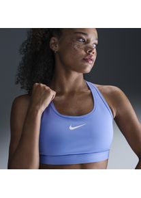 Brassière de sport rembourrée Nike Swoosh Medium Support pour femme - Bleu