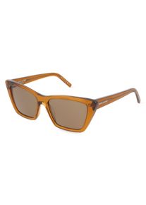 SAINT LAURENT SL 276 MICA | okulary przeciwsłoneczne | Kształt okularów: kocie oko, nylon bio, brązowy