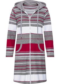 feel good Dames Badjas pink gestreept Maat 40/42