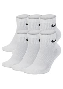 Chaussettes de training Nike Everyday Cushioned (6 paires) - Blanc