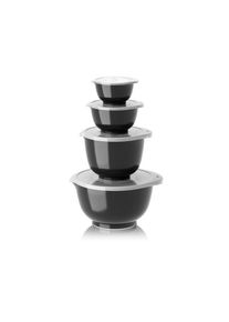 Rosti - NEW Margrethe bowls, Set of 4 + lids - Carbon black