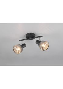 Trio Tarifa Deckenspot Schwarz, 2-flammig