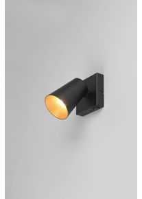 Trio Sharp Deckenspot Schwarz, 1-flammig