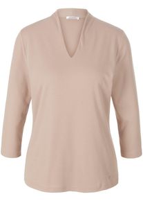 efixelle - Shirt van 100% katoen, beige, Maat 36, katoen