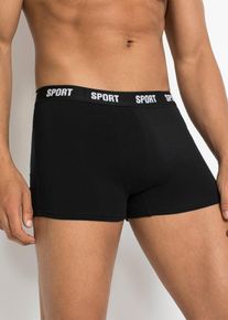bonprix Bóxers ajustados (3 unidades), negro, 8 (XXL)
