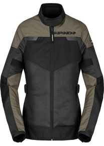 Spidi Tour Net, textile jacket women , color: Black/Olive , size: S