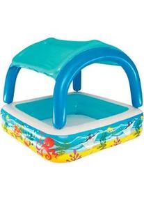 Bestway Kinderschwimmbecken , Multicolor , Kunststoff , Tier , 140x114x140 cm , SGS-geprüft, EN 71 , Freizeit & Co, Pools & Wasserspass, Planschbecken