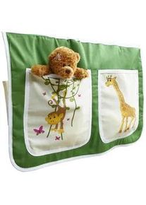 Mid.you Betttasche , Multicolor , Textil , Affe , 2 Fächer , 56x32x2 cm , Babymöbel & Kindermöbel, Kinderzimmer & Jugendzimmer, Kinderbettzubehör